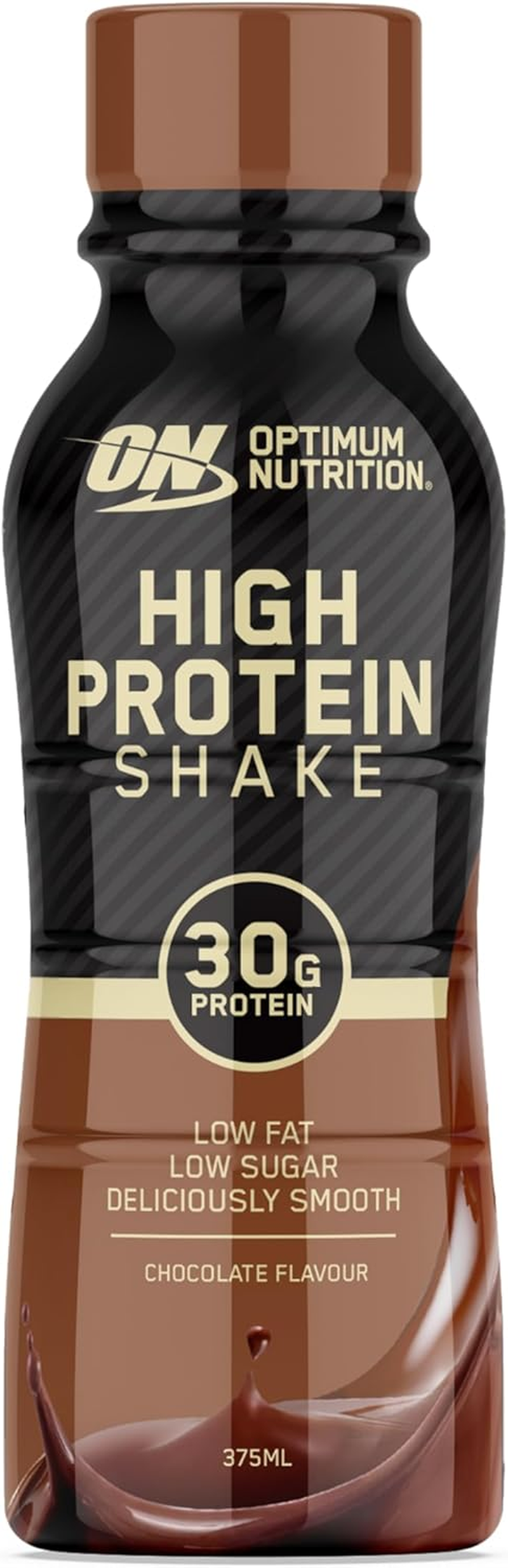 Optimum Nutrition High Protein Shake, Chocolate(Pack of 12) image number 2