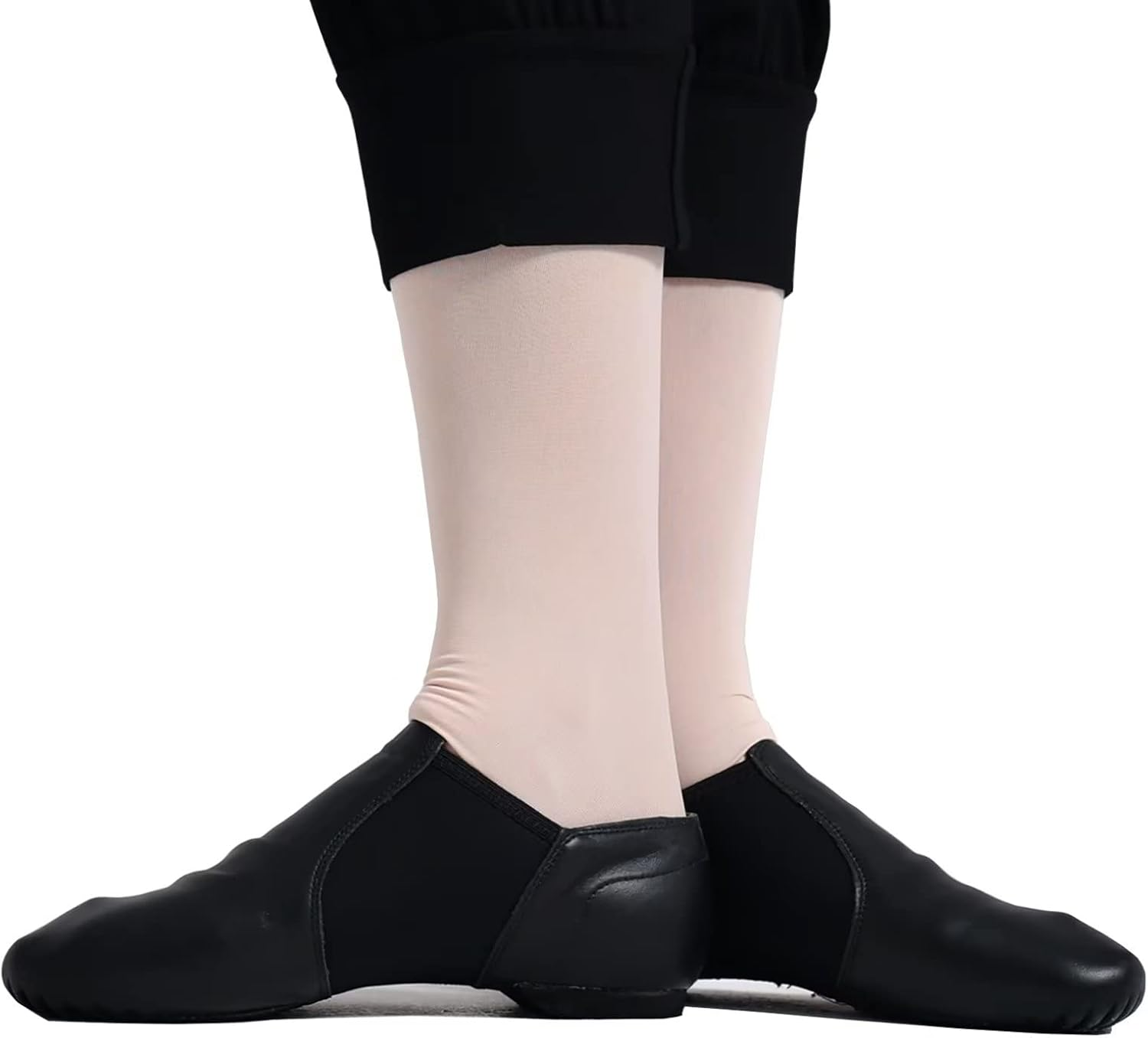 Jazz Shoe, Genuine Leather Slip On/Lace up Modern Jazz Dance Shoes for Kids Adult image number 5