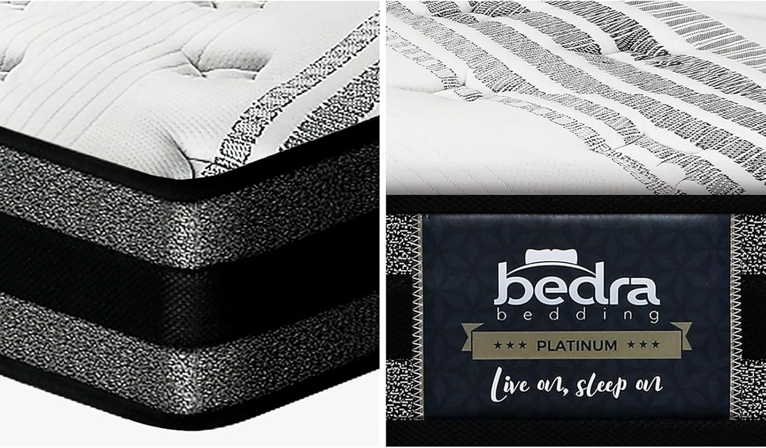 Bedra Bedding King Single Mattress 18Cm Zoned Bonnell Spring Bed Mattress with Silver-Ion Fabric Medium Firm image number 3