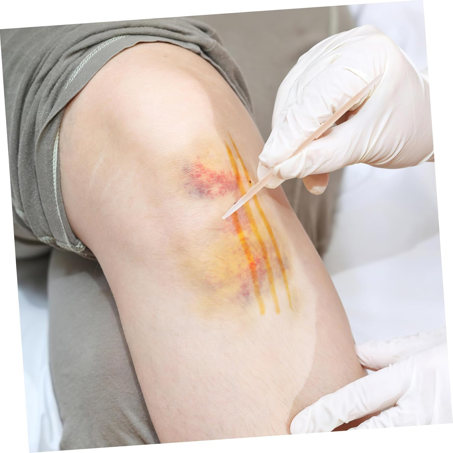 Double Ended Cotton Swabs Precision Pointed Tips, Wooden Handle Cosmetic Swabs for Makeup and Tattoo Care, Large 100Pcs Cotton Buds Suitable for Beauty and Cleaning image number 1