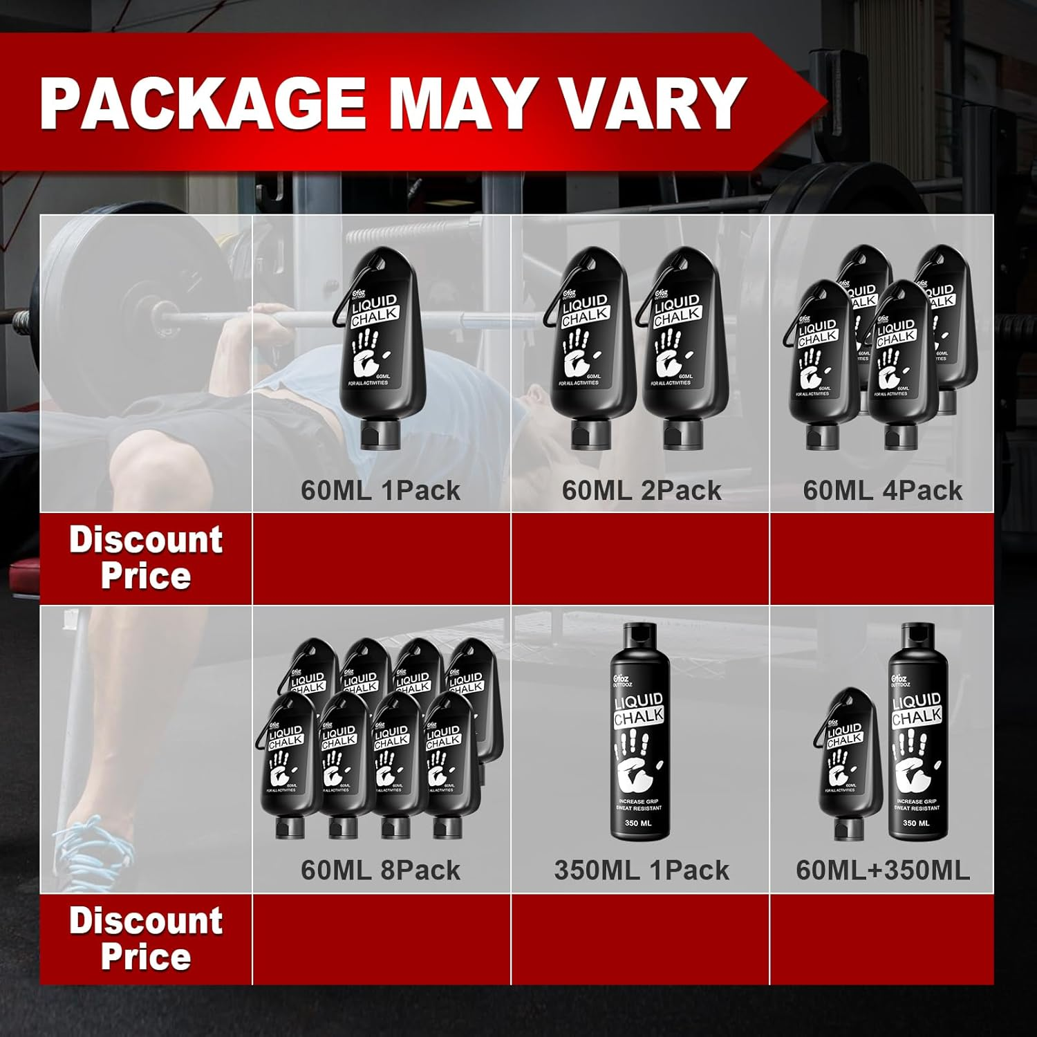 60ML Superior Grip Liquid Chalk Mess-Free Gym Chalk for Weightlifting, Gymnastics, Rock Climbing, Dancing, Dries in Seconds. image number 3