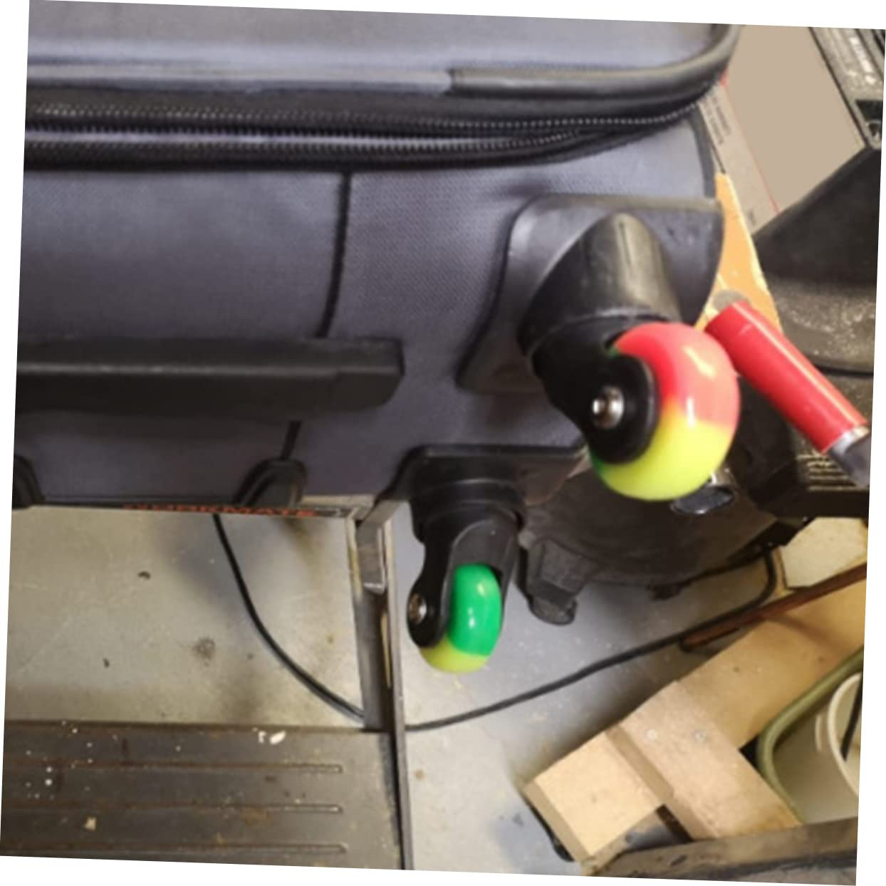 2Sets Suitcase Replacement Wheels Rubber Swivel Caster Wheels for Luggage Suitcases image number 1