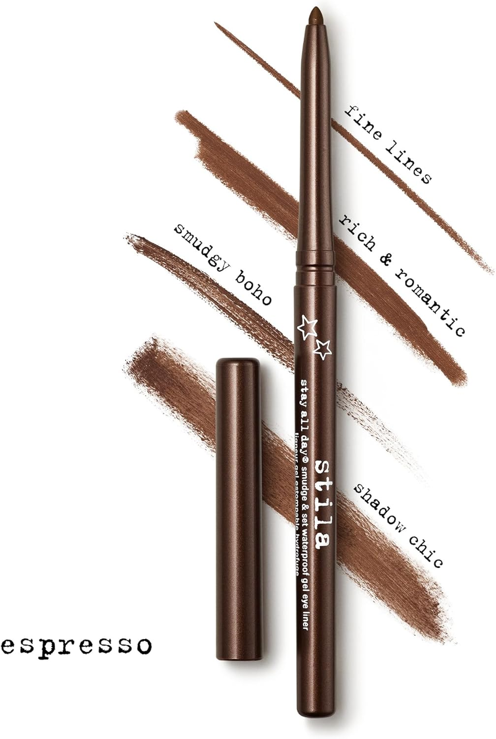 Stay All Day Smudge and Set Waterproof Gel Eye Liner - Espresso by Stila for Women - 0.012 Oz Eyeliner image number 1