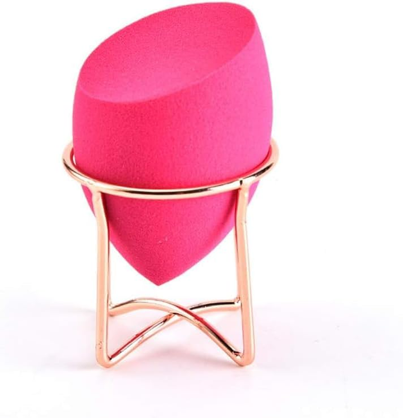 Cosmetic Egg Racks Egg Powder Puff Display Stand Drying Rack Rosy Gold Makeup Sponge Holder Cosmetic Egg Drying Holder 4.5 * 4 * 4.5CM and Creative Practical Design image number 1