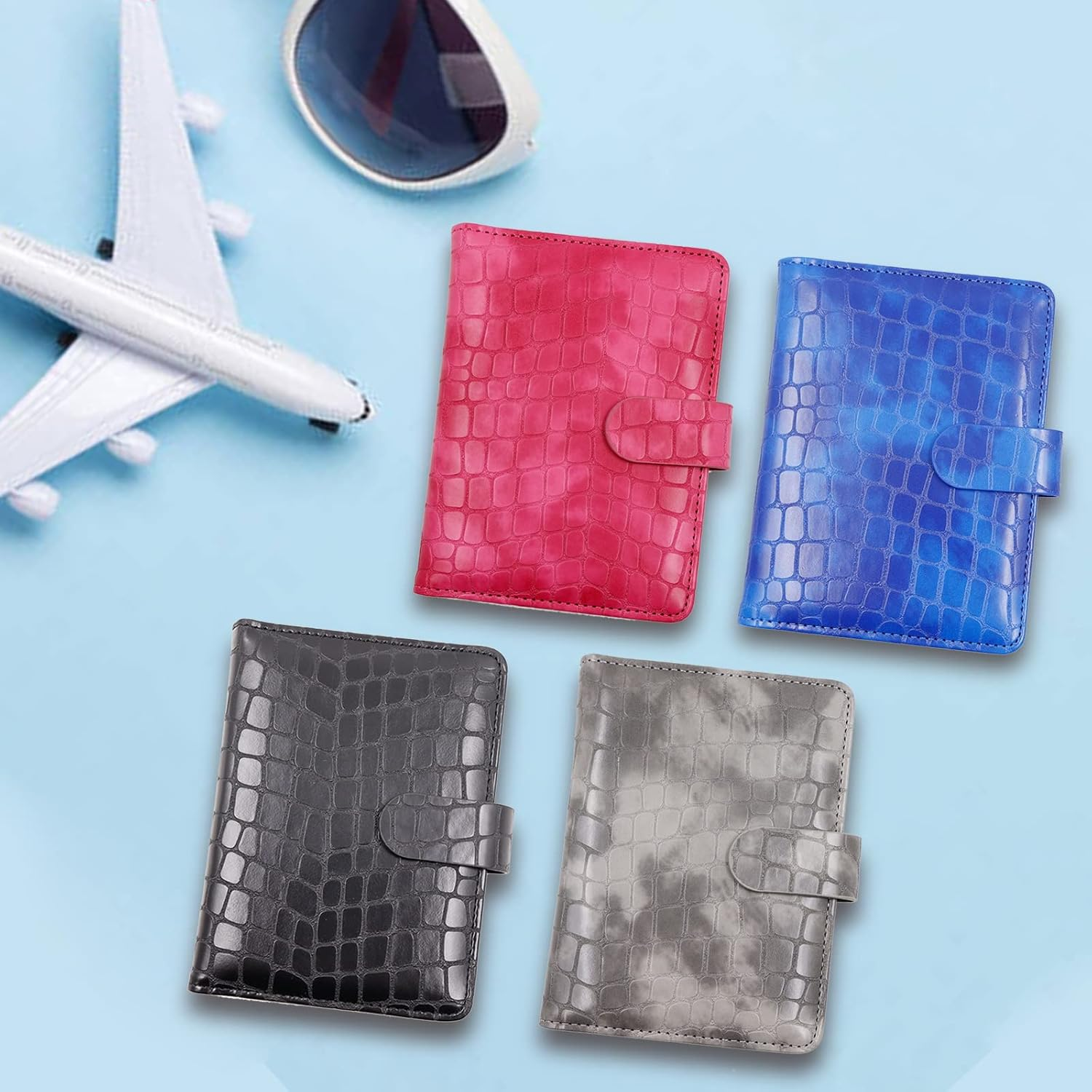 Melsbrinna Premium Leather Passport Holder Covers Case, Waterproof RFID Blocking Travel Wallet Passport Holder with Pen Holder, Cute Passport Book for Women/Men image number 6