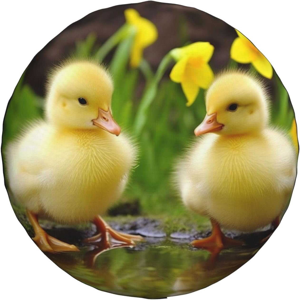 Cute Ducks Spare Tire Cover Weatherproof Universal Wheel Protectors Dustproof Spare Wheel Covers Travel Trailer Camper Tire Covers Car Accessories 17 Inch image number 4