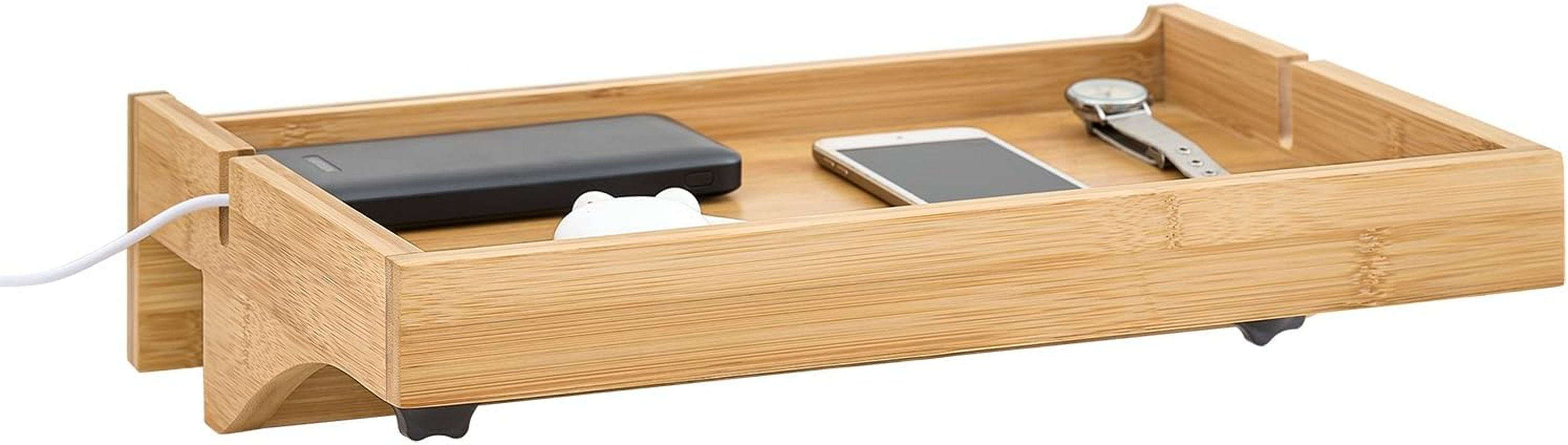 Sobuy Bedside Shelf Clip-On Hanging Shelf Table Tray Natural NKD01-N