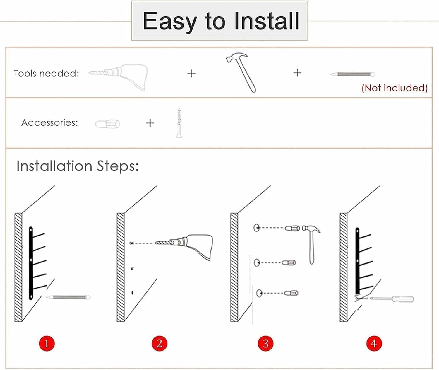 Wall Holder Storage Shelf， 6/9 Layers Yoga Mat Storage Rack Wall Mounted