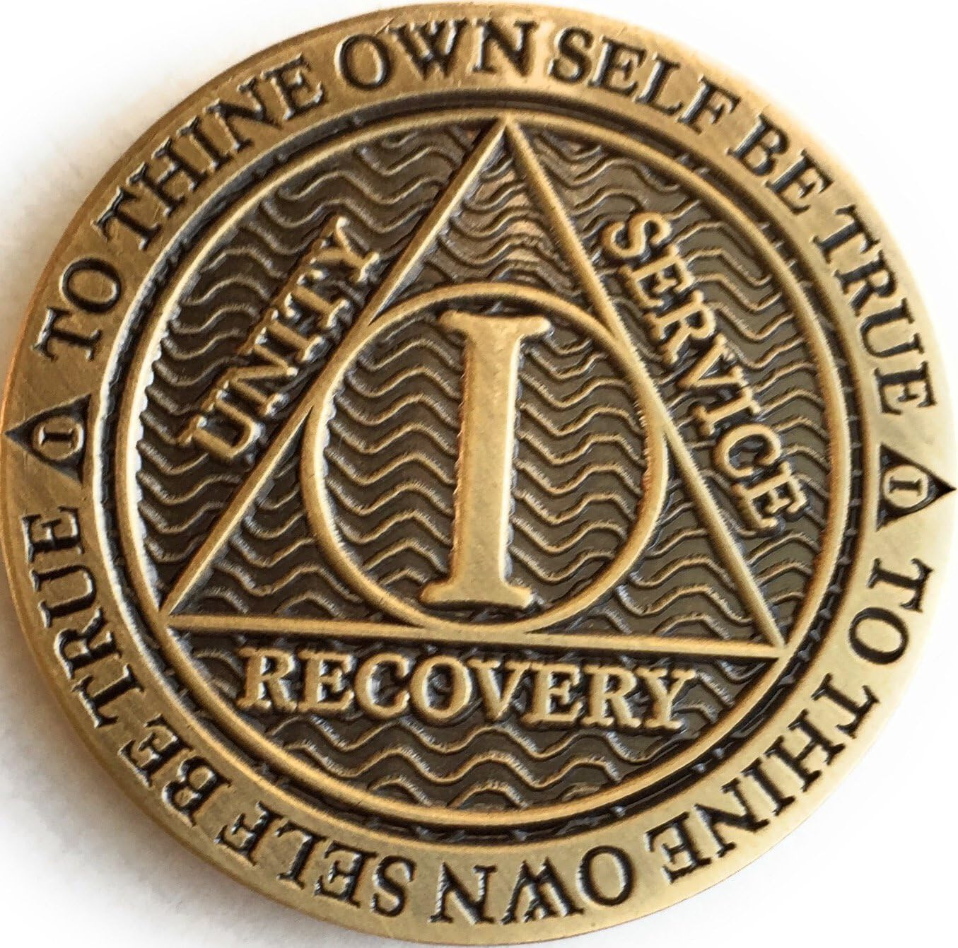 1 Year AA Medallion Reflex Antique Chocolate Bronze Chip image number 6