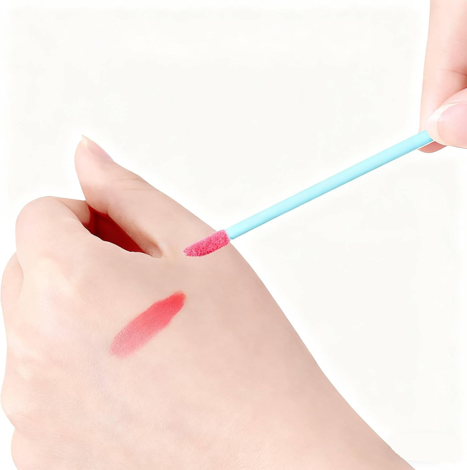 Pack of 400 Lip Brushes, Betterjonny Make-Up Lipstick Brush, Lip Gloss, Concealer Brush, Lipstick Stick Applicator, Lip Applicator Tool for Perfect Lip Makeup (Blue) image number 5