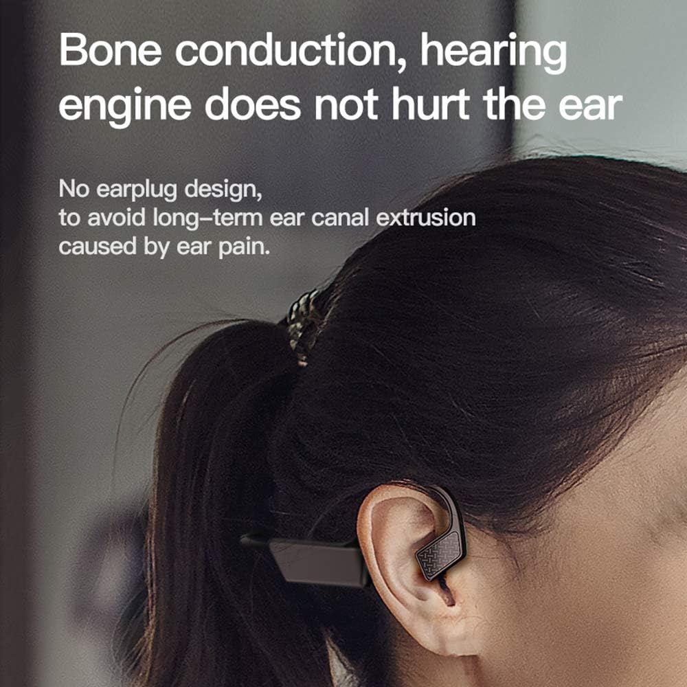 Zolyet Conduction Phones Open-Ear Wirel Conduction Phones R Sport Fitn Driving Ycling Black image number 3