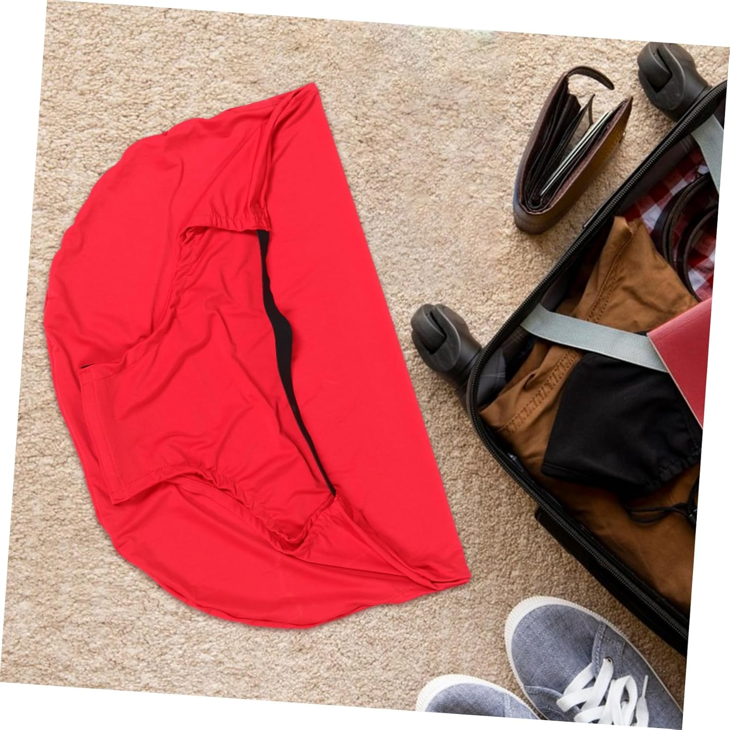 FOYTOKI Travel Suitcase Cover Elastic Luggage Protector Wrap for Suitcases Dust Cover for Travel Accessories image number 4