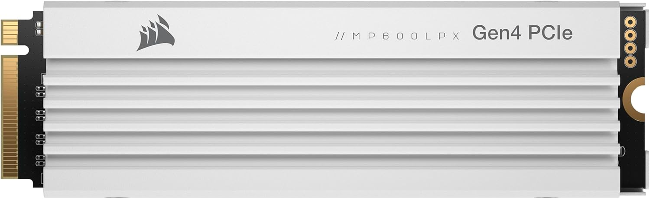 CORSAIR MP600 PRO LPX 2TB M.2 Nvme Pcie X4 Gen4 SSD - Optimised for PS5 (Up to 7,100Mb/Sec Sequential Read & 6,800Mb/Sec Sequential Write Speeds, High-Speed Interface, Compact Form Factor) Black