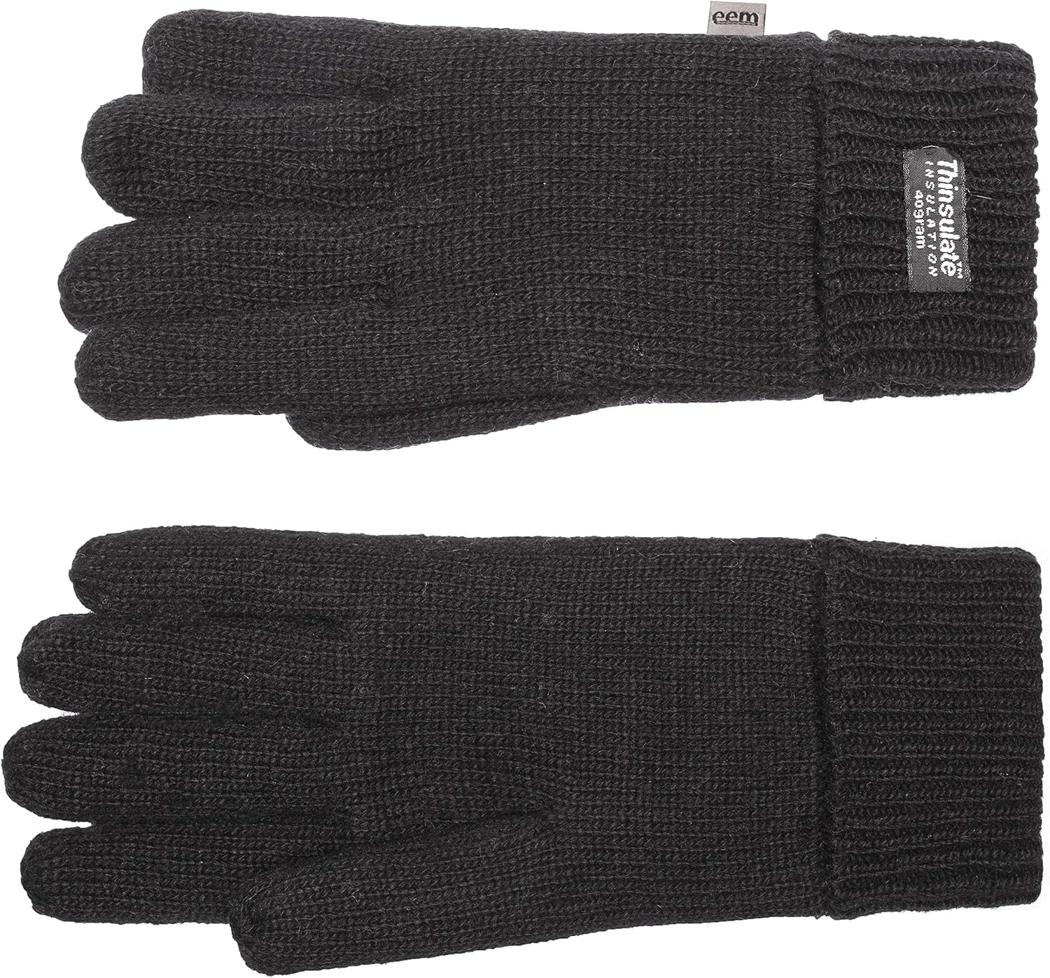 EEM Men'S Knitted Gloves, Soft Wool, Thinsulate Thermal Lining