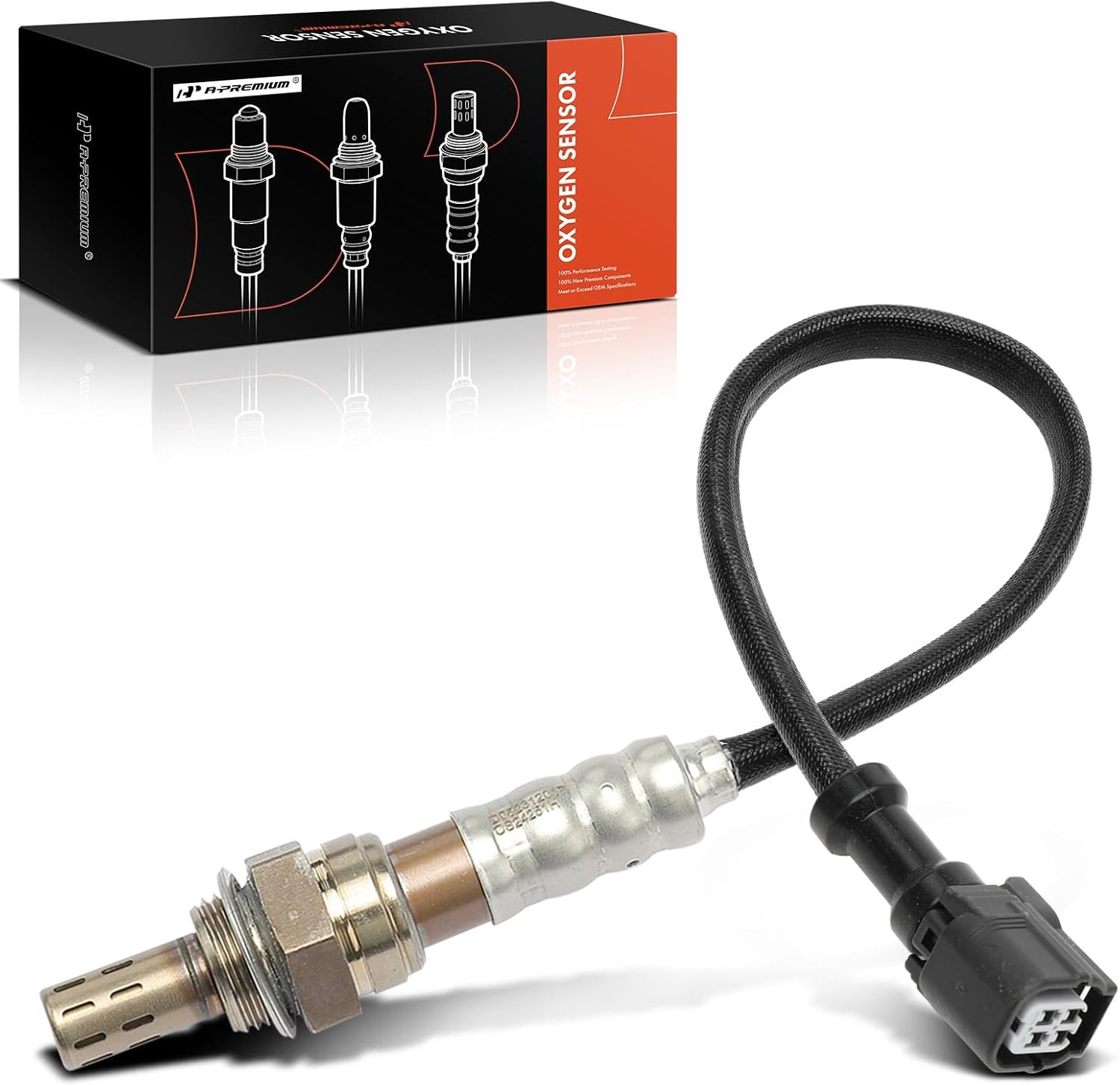 A-Premium O2 Oxygen Sensor Compatible with Honda Accord Civic Crosstour CR-V Pilot Ridgeline Acura ILX MDX NSX TLX 3.0L 3.5L Downstream