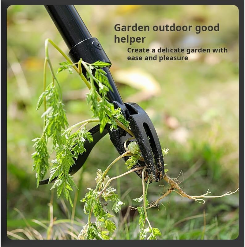 Weed Puller Tool, Stand up Heavy Duty Weed Remover Tool - 2024 New 4-Claw Steel Head Design Weeding Tool Easily Remove without Bending-Garden Hand Weeding Tool Smoothly Remove Weeds without Kneeling image number 3