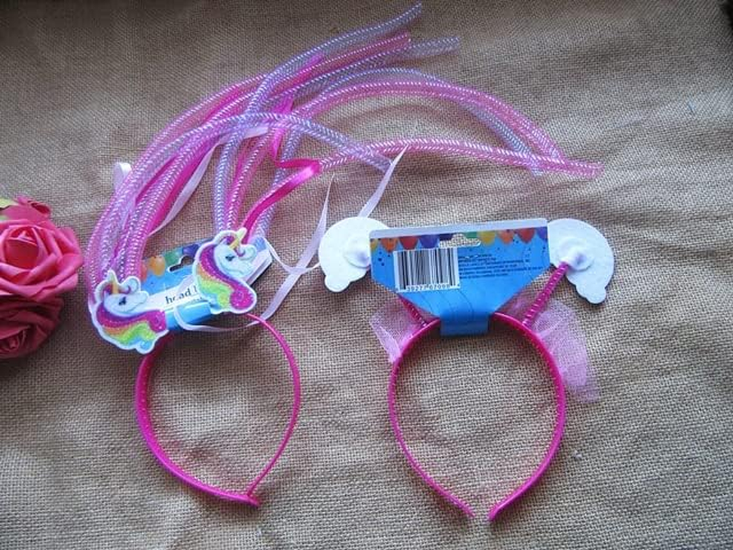 6Pcs Unicorn Hair Band Girl'S Pretend Play Head Band Party Favor