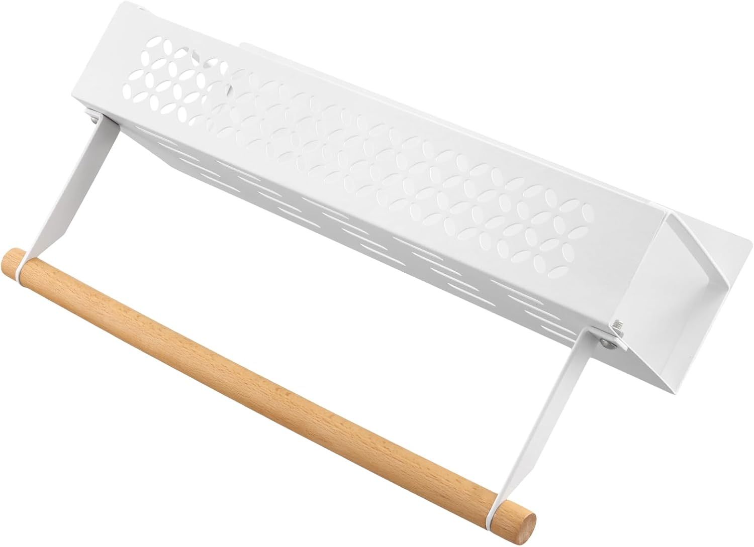 JIEHIN Pack of 4 Magnetic Spice Racks, 2 Sizes, Fridge Magnet Organiser, Magnetic Fridge Shelf, Multifunctional Magnetic Shelf for Kitchen Organisation, Cupboard image number 3