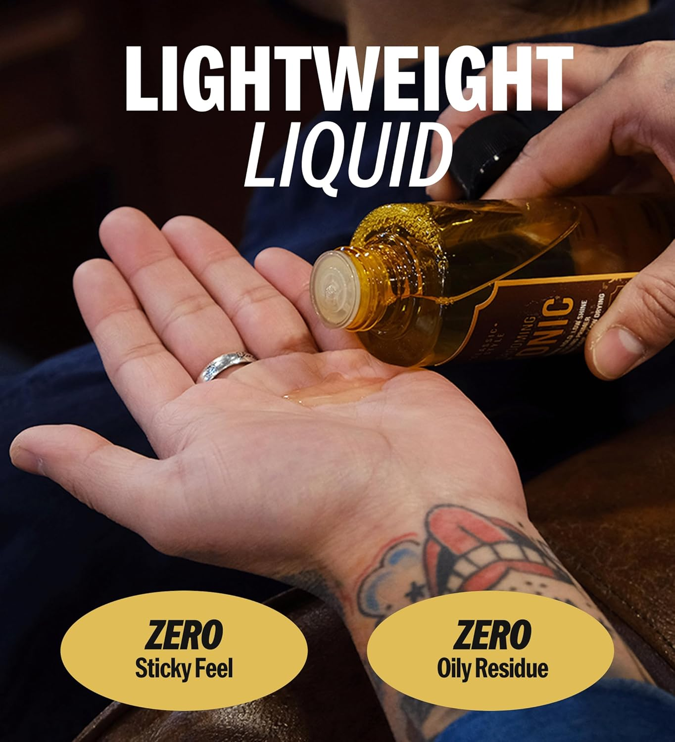 DASHU Classic Style Grooming Tonic | Natural Hold Low Shine Styling Primer Hair Volumizing Heat Damage Control | Men Grooming Styling Products 6.76 Fl image number 6