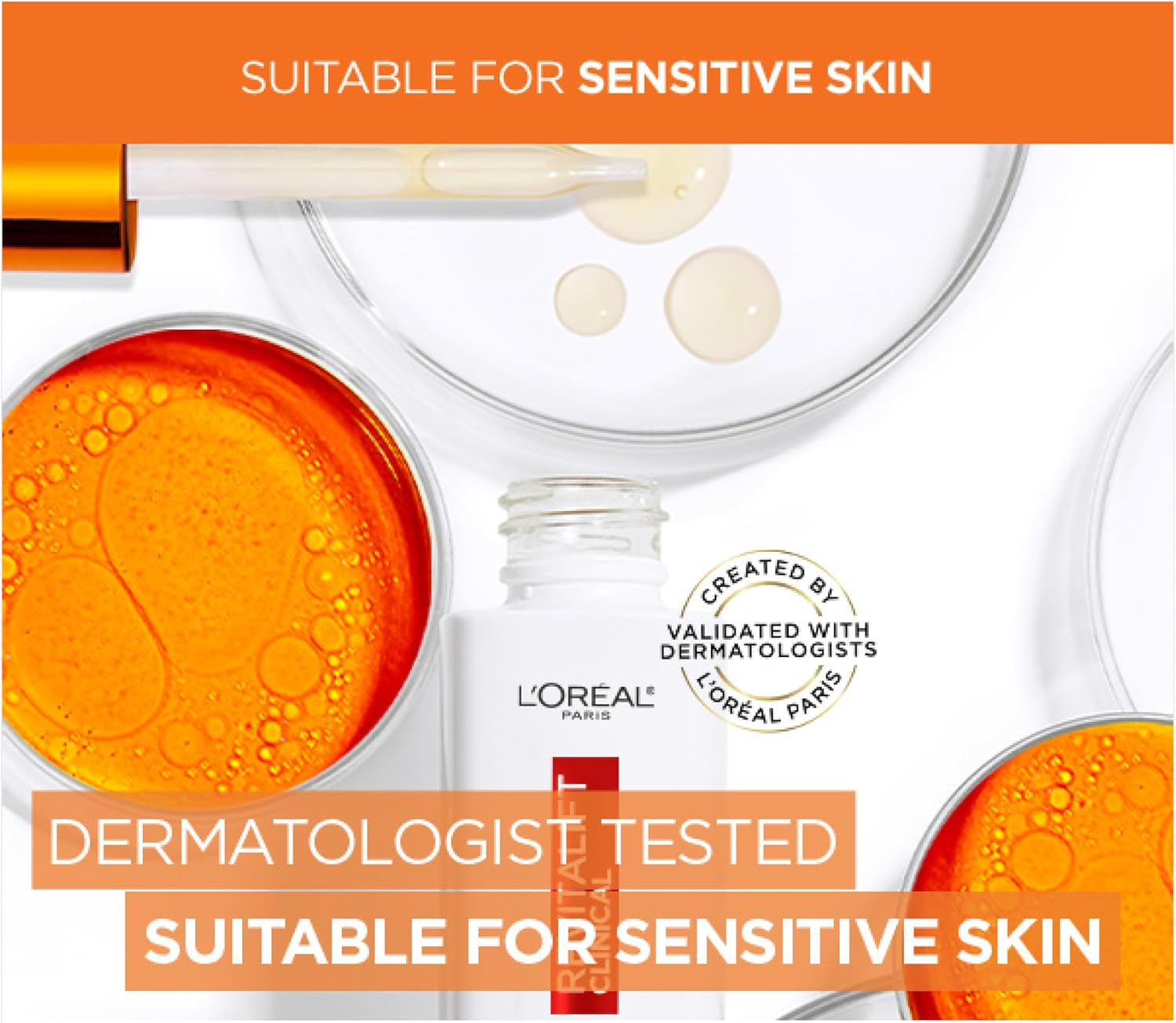 L&rsquo;Or&eacute;al Paris Brightening 12% Pure Vitamin C Bon Bon with Revitalift Pure Vitamin C Serum and Bri image number 1