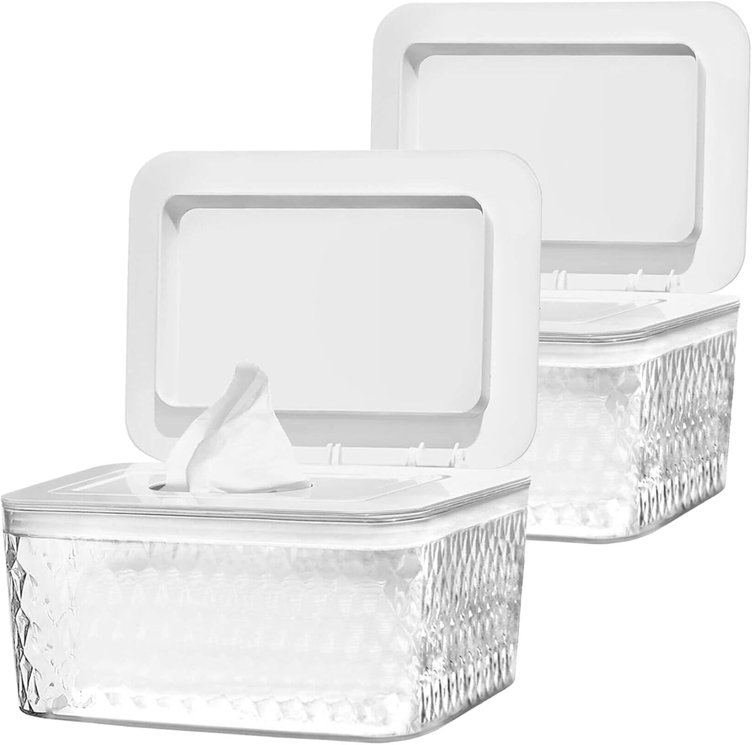 Wipes Dispenser Seal-Designed Wipe Dispenser Holder Wipes Case Box for Bathroom Keep Wipes Fresh, Dust-Proof & Non-Slip