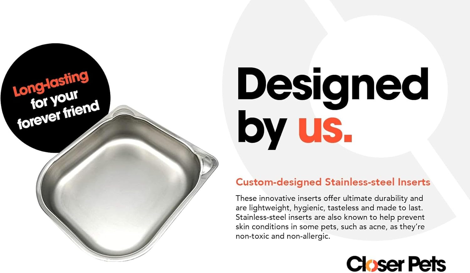 Closer Pets C200 2 Meal Automatic Pet Feeder for Cats and Small Dogs with Stainless Steel Bowl Inserts and Ice Pack image number 4