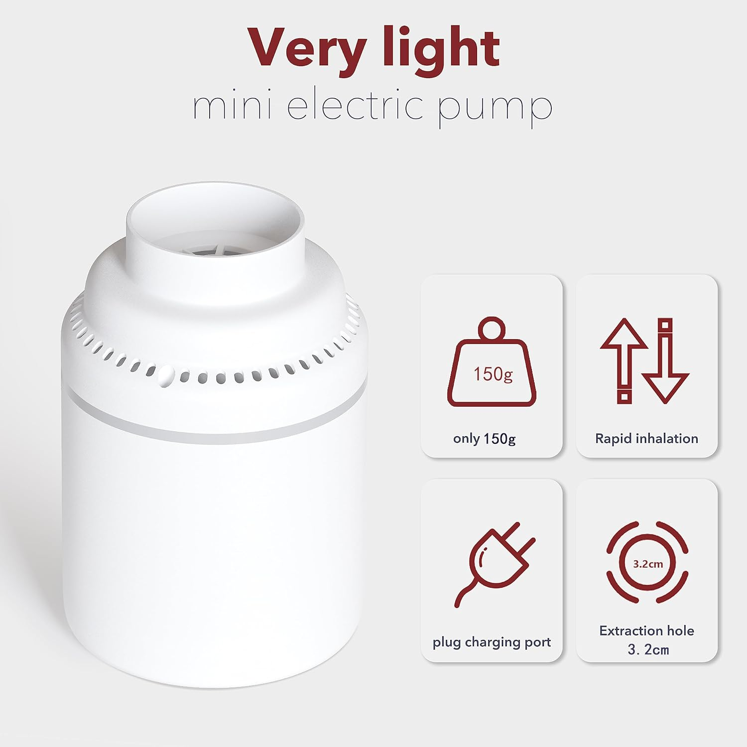 Electric Air Pump for Vacuum Storage Bags, Space Saver Bags