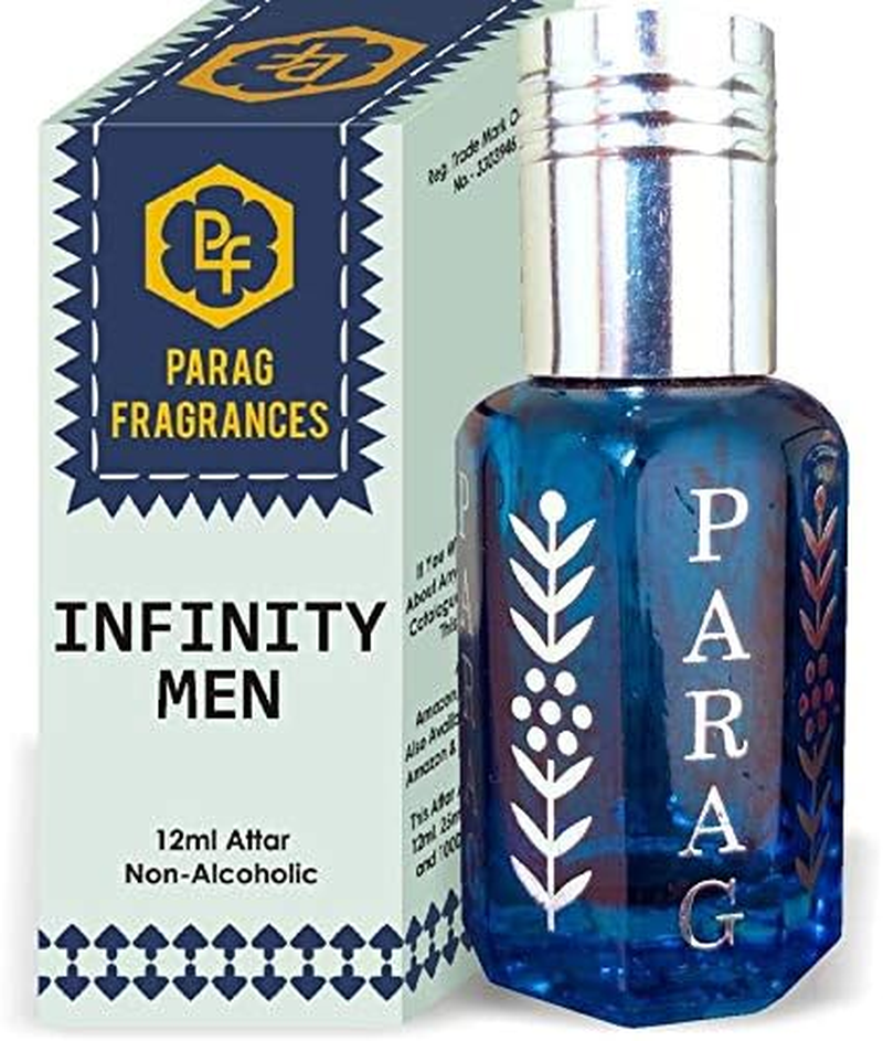 Parag Fragrances Infinity Men Attar 1 Tola / 12Ml (Crystal Series) (Limited Time Launching Offer Pack) Natural Distiled Attar/Alcohol Free Attar/Long Lasting Attar image number 1