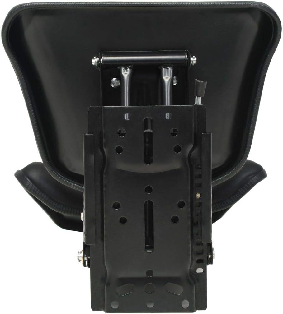 Vidaxl Heavy-Duty Tractor Seat with Suspension and Multiple Adjustments - Comfort Design, Durable Steel Frame and Water-Resistant PVC Upholstery - Black image number 3