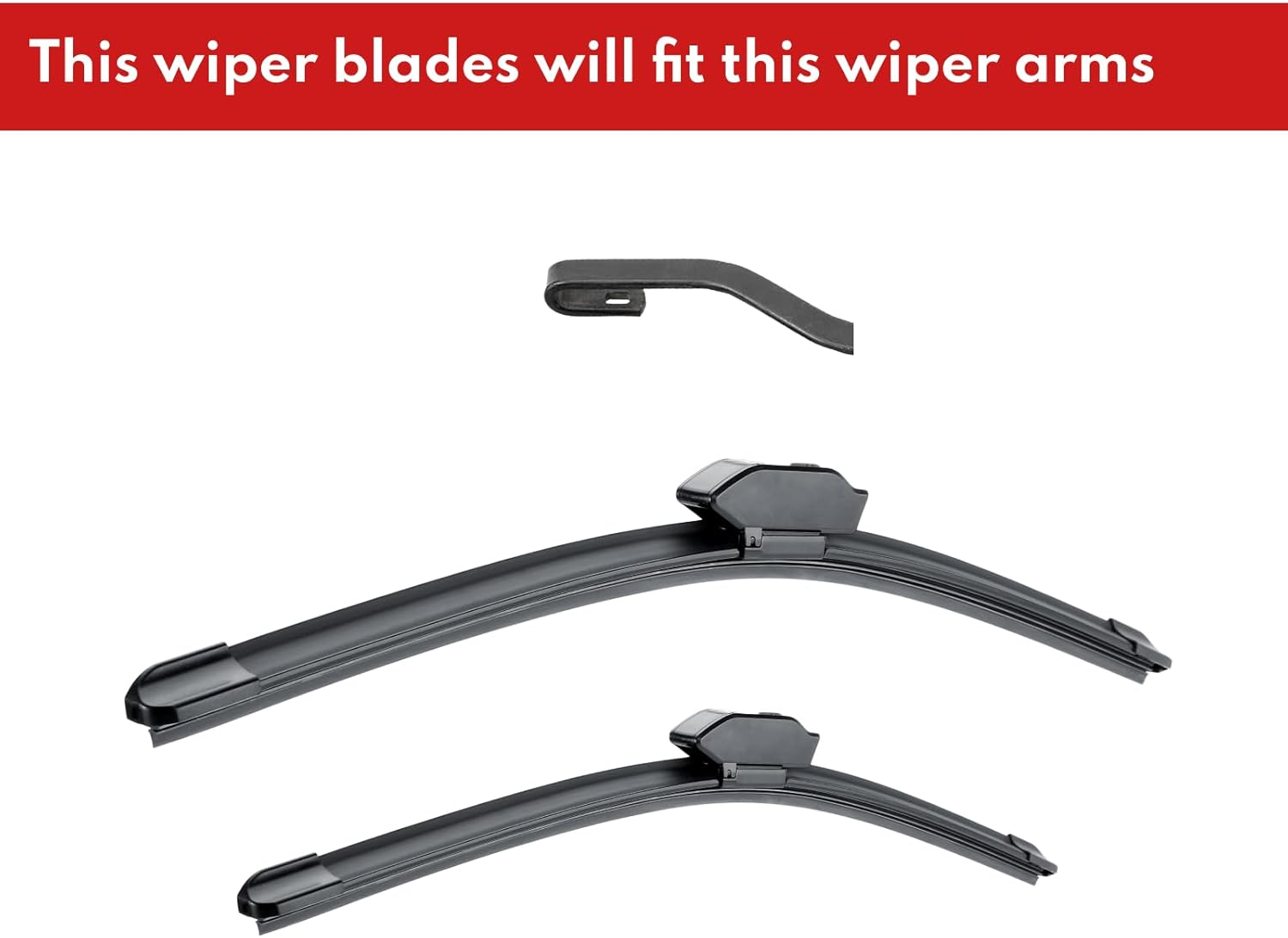 Acatana Premium Wiper Blades for Honda Civic FC 2016-2021 Pack of 26" + 18" Inches Front Windscreen Automotive Replacement Set Driver Passenger Side Windshield Pair Rubber Wipers (2 Pcs Set) image number 6