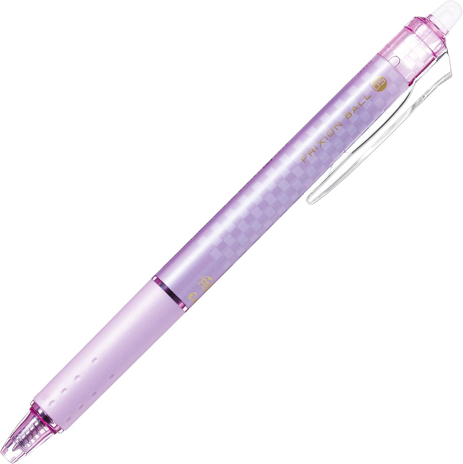 Pilot Frixion Design Series Retractable Erasable Gel Pen, 0.5 Mm, Purple Barrel, Black Ink image number 6