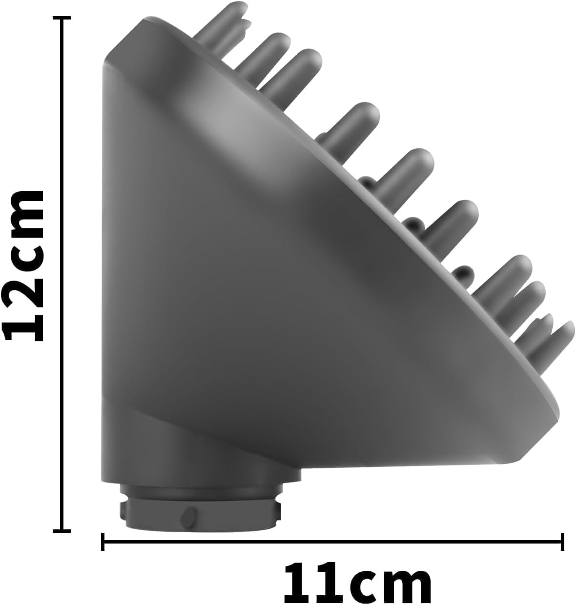 Upgraded Diffuser Attachment Compatible with Dyson Airwrap, Converting for Airwrap Styler to Hair Dryer Diffuser Attachment, for Airwrap Attachment Nozzle, 973365-01,Grey image number 2