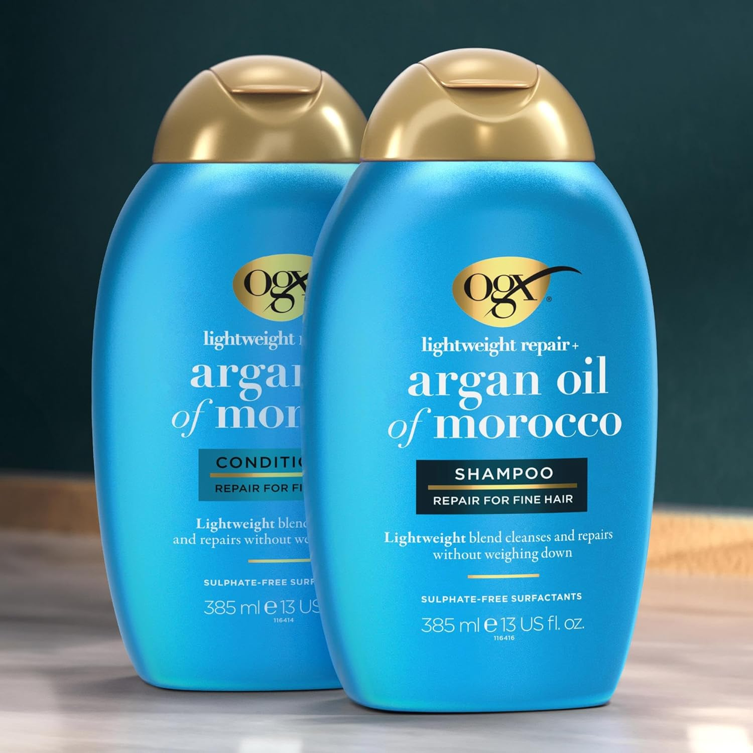OGX Weightless Hydration Argan Oil of Morocco Shampoo for Fine Hair 385Ml image number 1