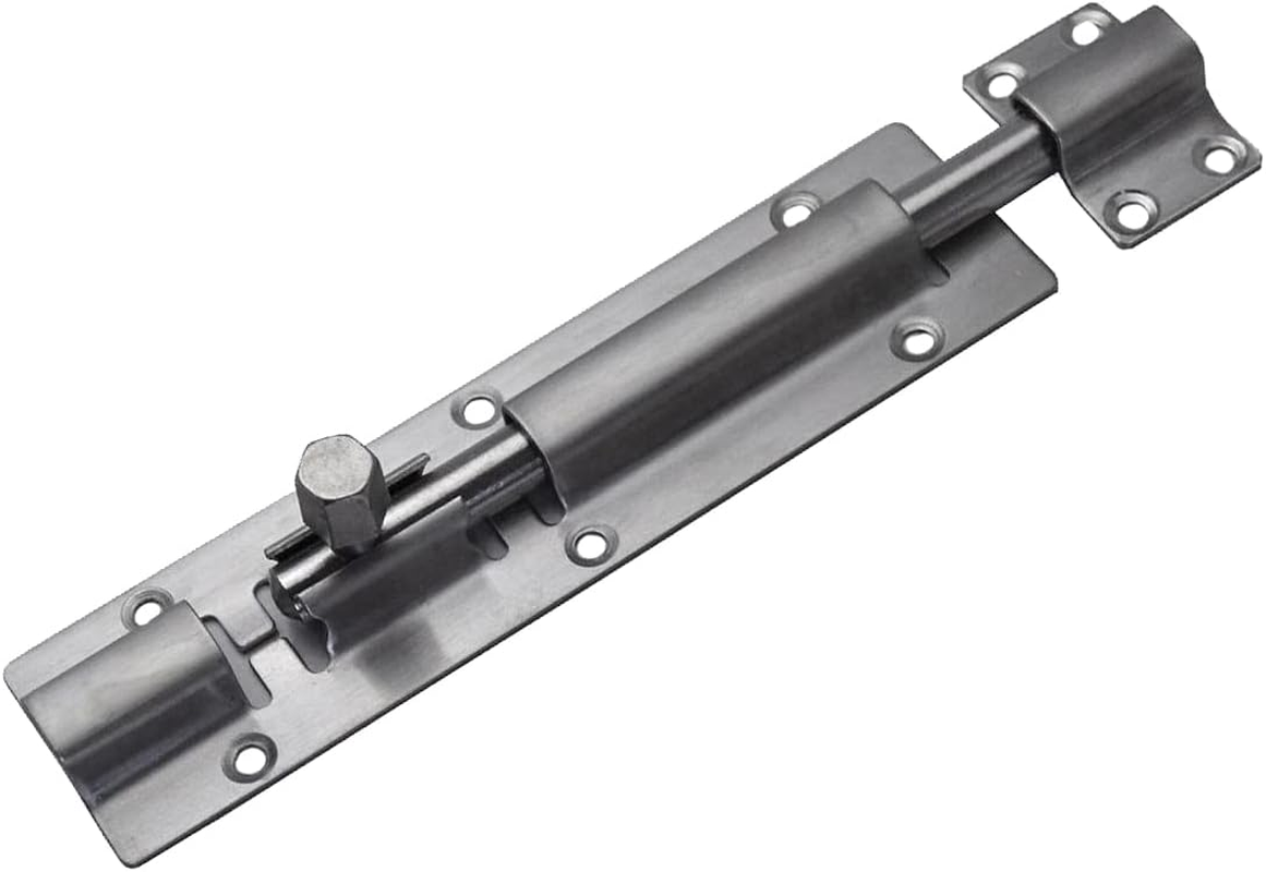Euro Tische Stainless Steel Door Bolt for Doors and Gates Security, Heavy Duty Gate Bolt for Home, Yard and Garden (14.5 Cm) image number 1