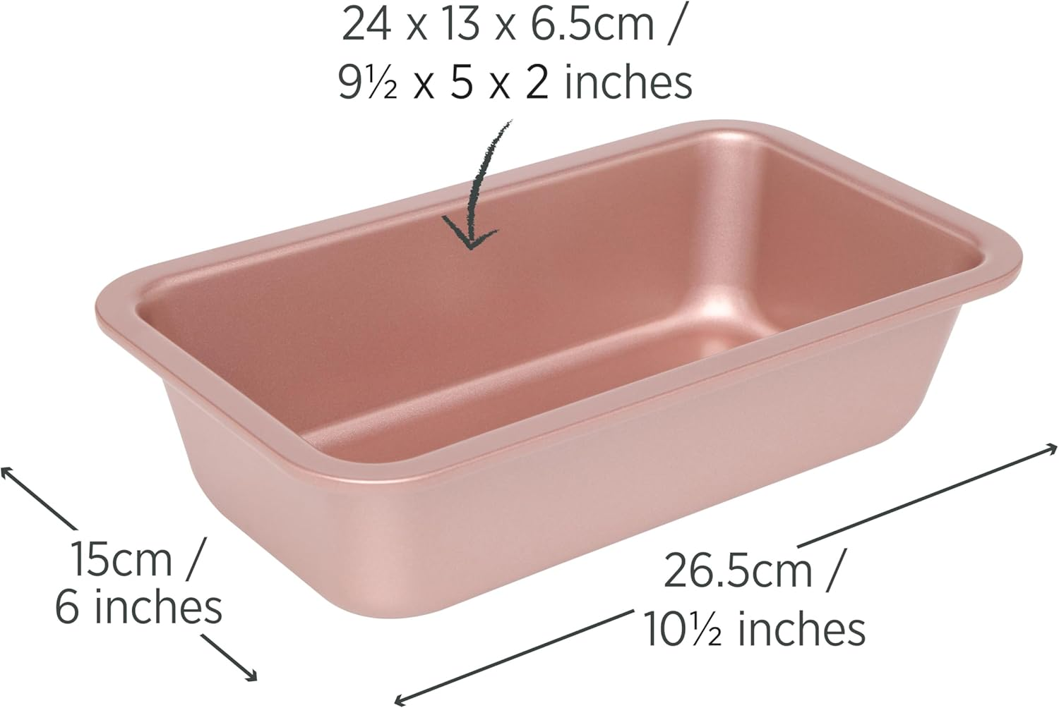 Wiltshire Loaf Pan, 24 Cm Diameter, Rose Gold image number 2