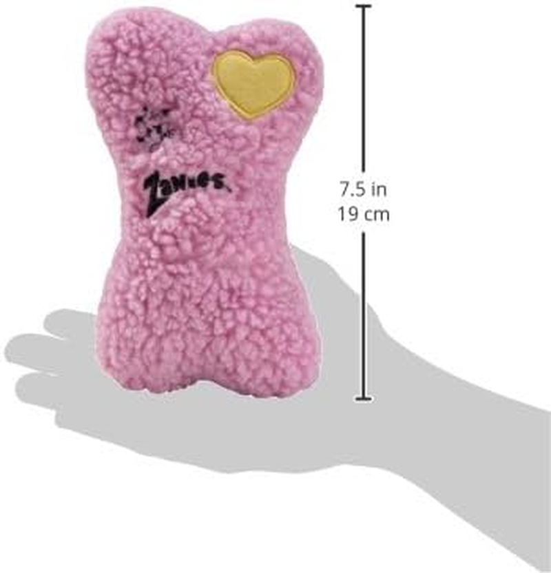 Zanies Embroidered Berber Bone Dog Toys, Pink - Pink image number 5