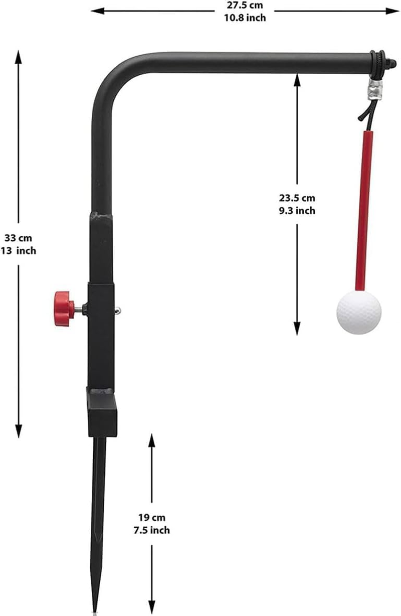 Golf Swing Trainer, Golf Training Aid, Adjustable Height Swing Practice Tool, Portable Golf Training Aid for Beginners to Professionals, Office and Home
