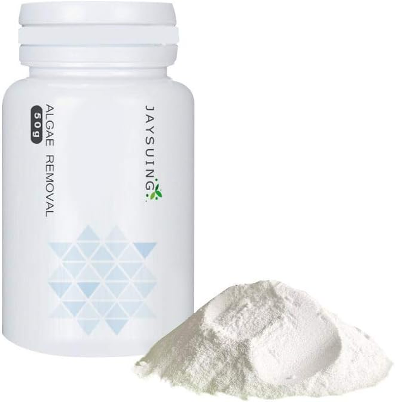 Algae Repellent Agent, Moss Remover,Aquarium Fish Tank Cleaning Powder,Sludge Destroyer Pond Cleaner.