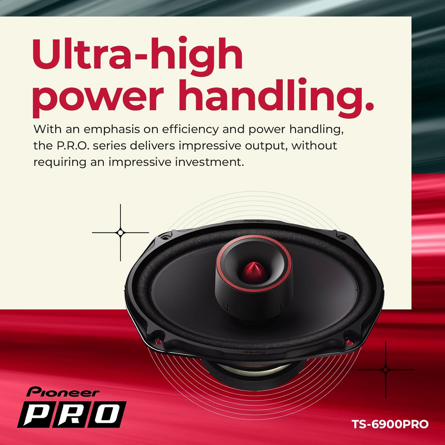 Pioneer TS-6900PRO, 2-Way Car Audio Speakers, Full Range, Clear Sound Quality, Easy Installation and Enhanced Bass Response, 6&rdquo; X 9&rdquo; Speakers image number 5