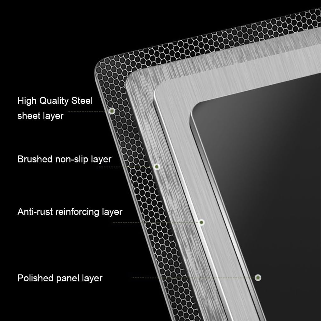 Stainless Steel Gases Stove Cover &ndash; Expand Kitchen Workspace with Ease Gases Hob Covers for 4 Burner Gases Cookers Metal, 30X40X5 image number 4