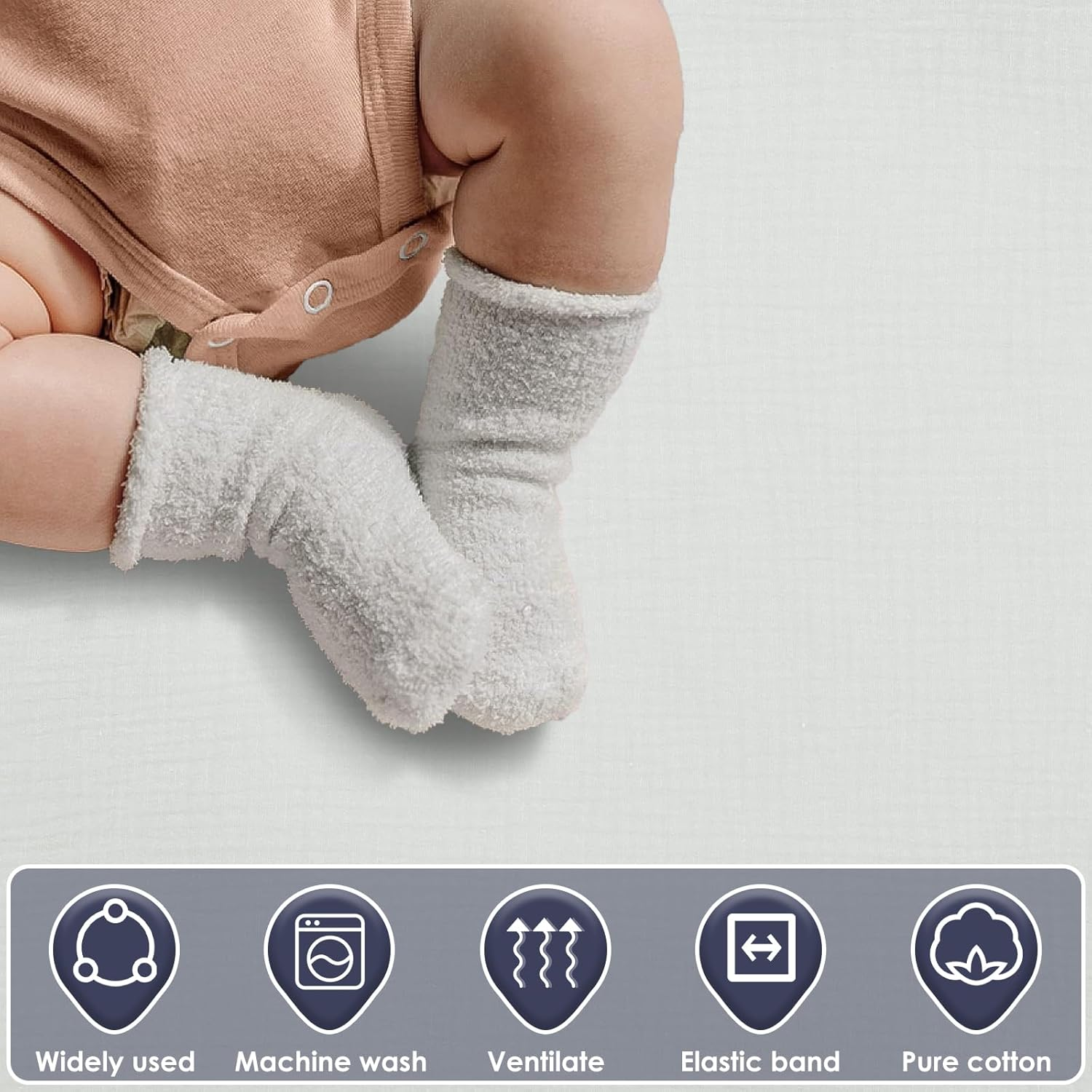 Awobepl 2Pcs Changing Pad Cover Cotton Diaper Changing Pad with Elasticated Straps Soft Breathable Changing Pad Cover Suitable for Travelling (Style 3)