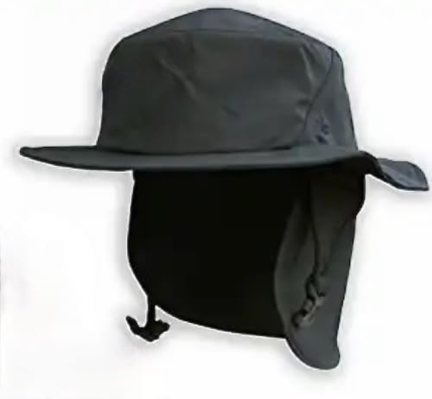Beach Gypsy'S Surf Hat with Chin Straps and Hard Brim for Surfing, SUP, Finshing and Watersports Black image number 3
