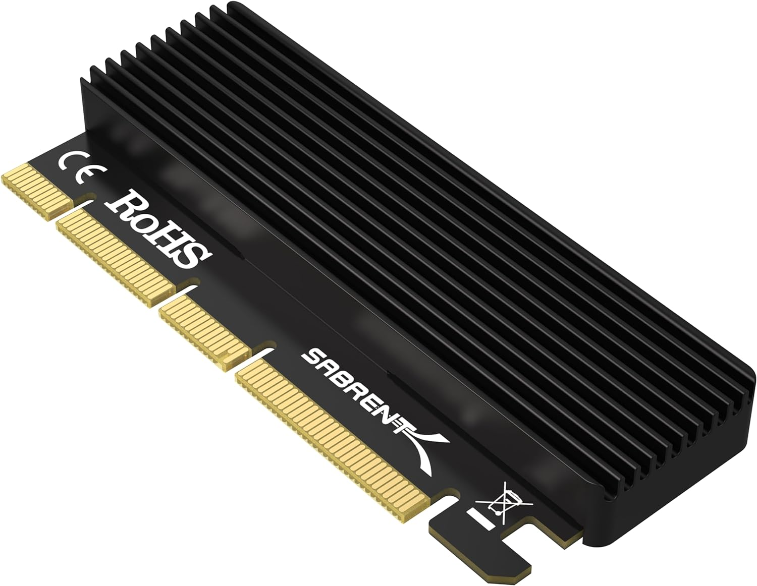 SABRENT Nvme M.2 SSD to Pcie X16/X8/X4 Card with Aluminum Heatsink (EC-PCIE)