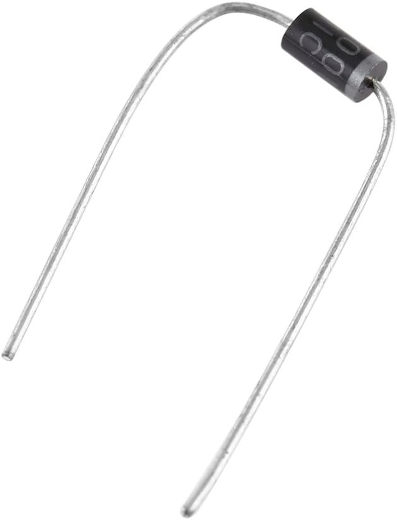 100Pcs Germanium Diode Assortment Kit, 10 Types Including 1N4001-1N4007 & 1N5817-1N5819 | Low Leakage, High Efficiency for Electronics Projects