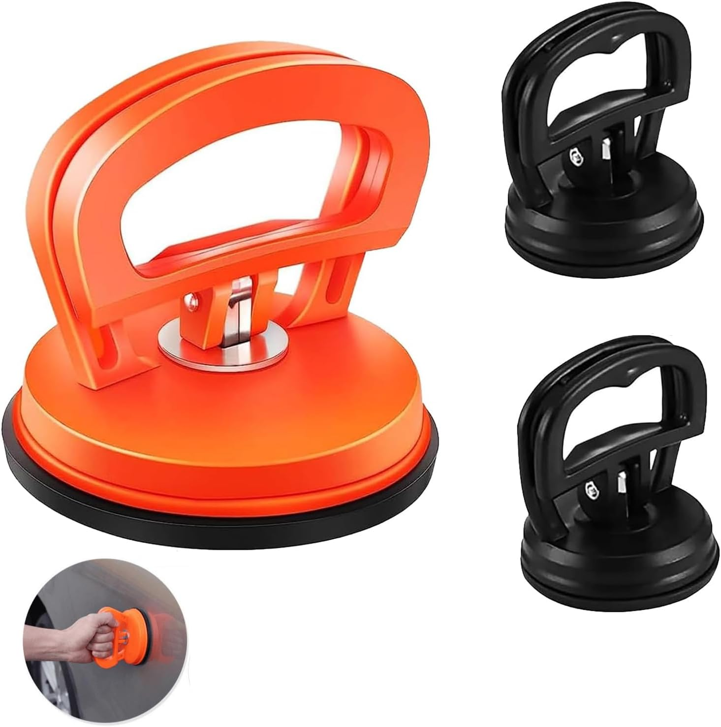 3 Pcs Automotive Dent Removal Tool,Powerful Suction Cup Repair Tool,Automotive Suction Cup Dent Remover and Dent Repair Kit,For Automotive Body Repair Tools,Glass, Screens,Tiles,Mirrors image number 4