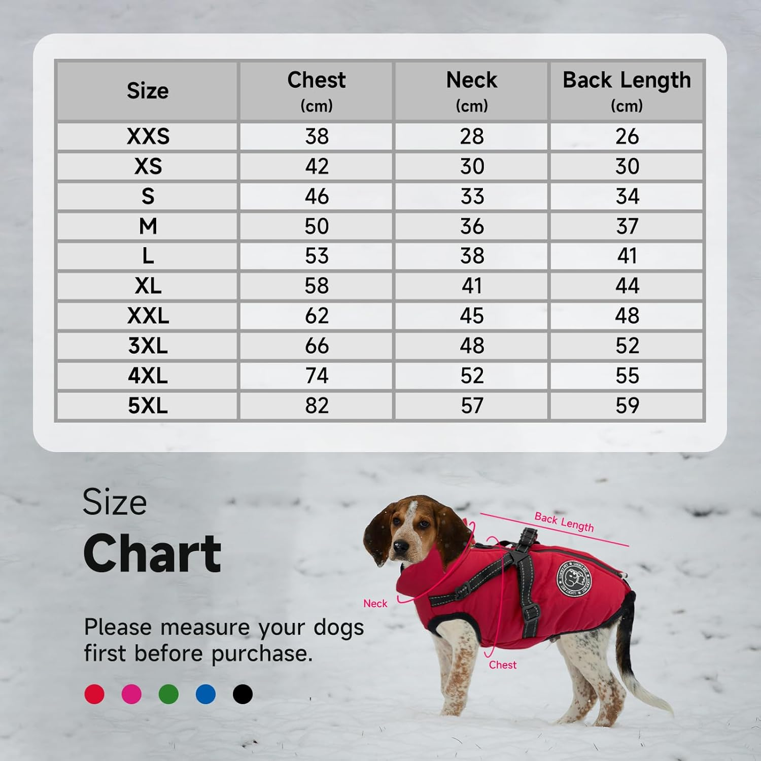 Dog Coat for Small Dogs, Waterproof, Dog Jacket, Winter Jackets and Winter Coats for Dogs, Dog Coat with Harness, Raincoat Dog Waterproof image number 2