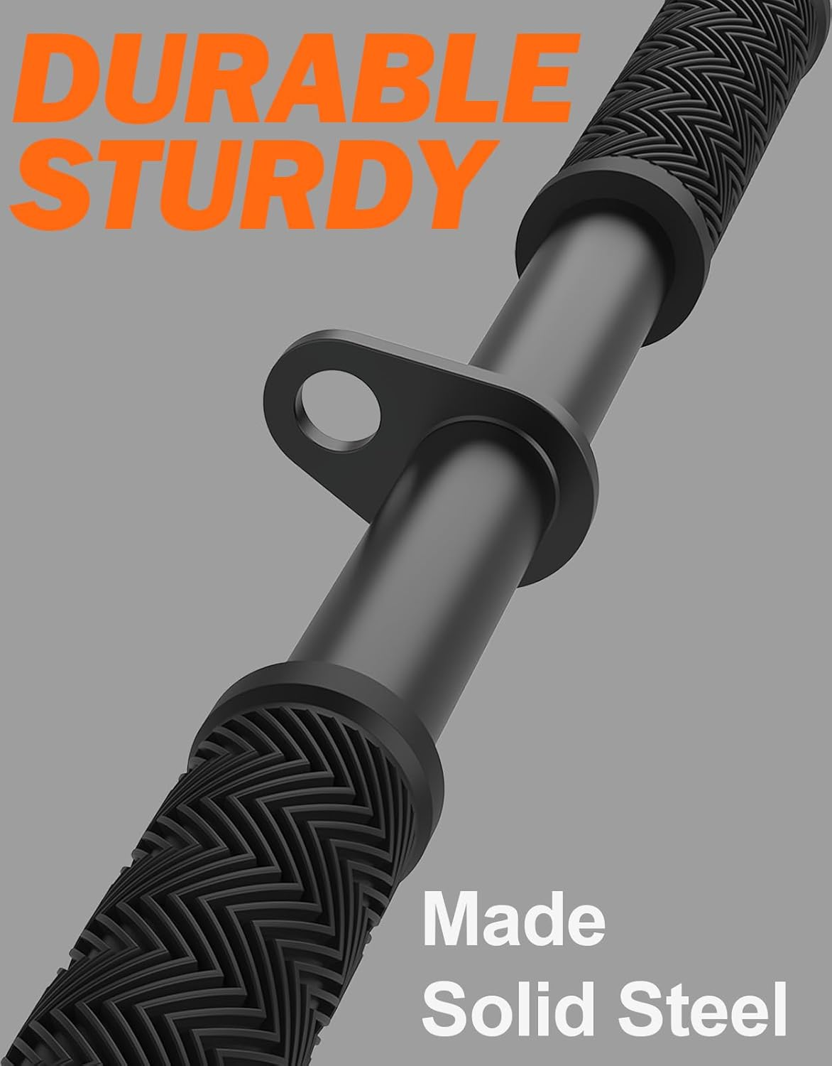 Fitarc Straight Lat Bar Cable Machine Attachment,Pull down Short Bar for Bicep&Tricep Curl for Home Gym image number 4