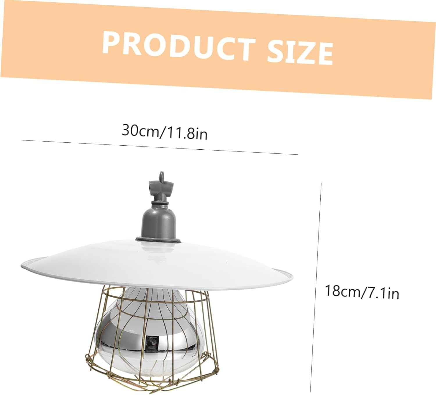 MERRYHAPY Heating Insulation Lamp Poultry Heater 150W Livestock Heat Lamp Warm Light for Pet Brooding Heat Preservation Animal Warmth with Easy Installation image number 6