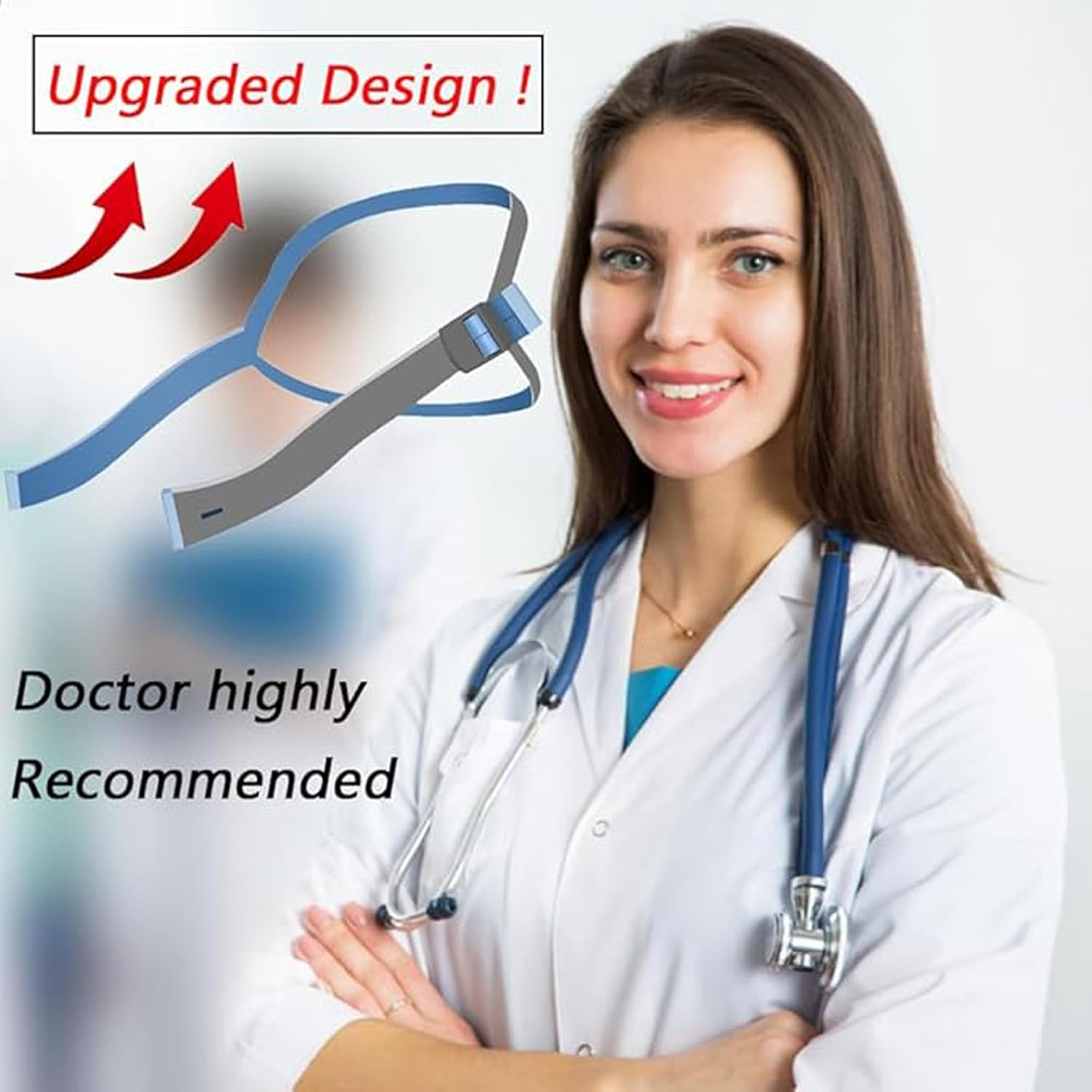 Charlux 2 Pack Advanced Upgraded Headgear Replacement Strap Compatible with Resmed Airfit P10 N30 Fully Adjustable Quick-Fit Premium Elastic Soft Material image number 3