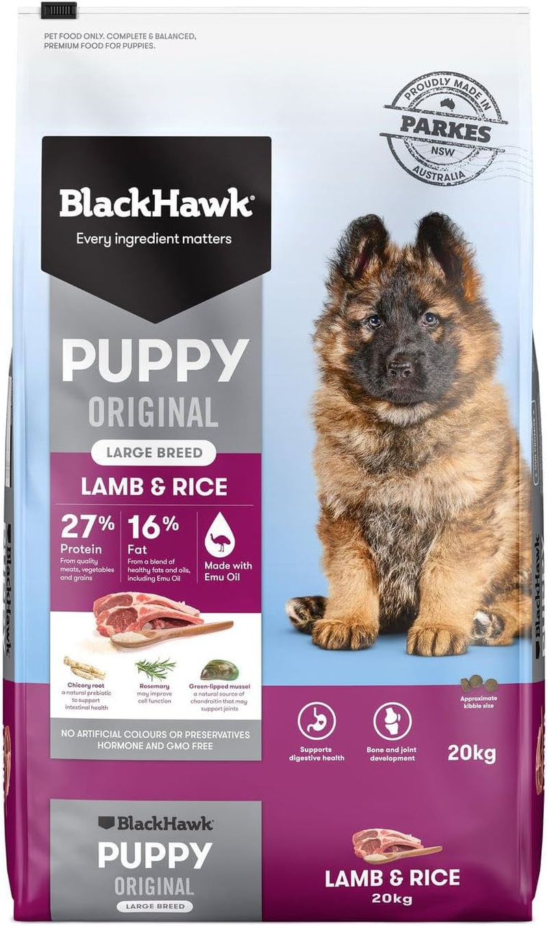 Black Hawk Puppy Large Breed Lamb and Rice Dry Dog Food 20 Kg image number 3